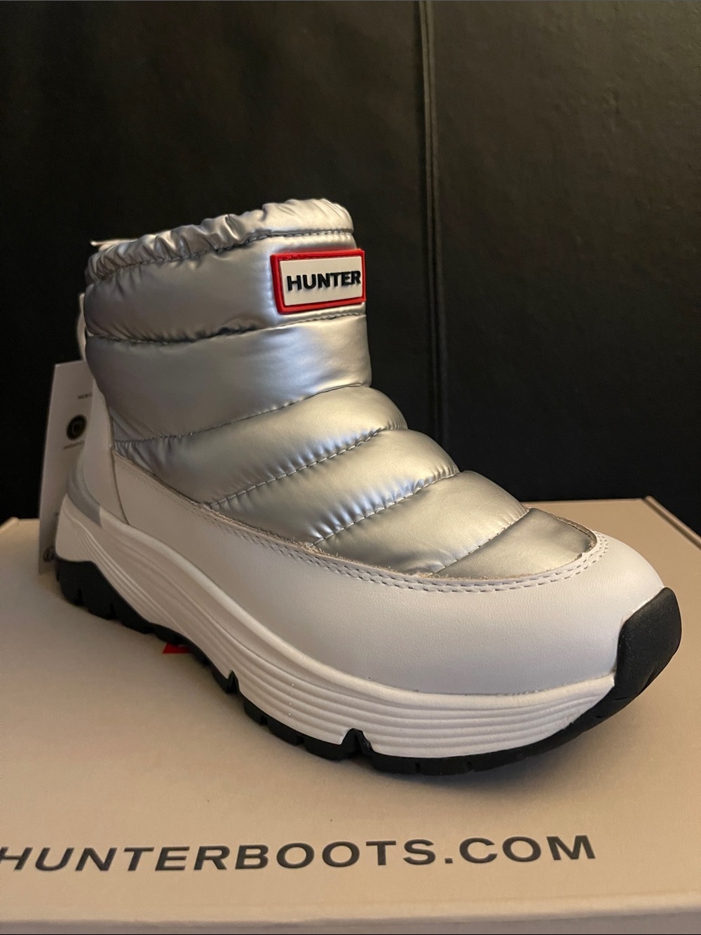 Hunter Hwanne 2 Insulated Quilted Faux Shearling Lined Boot (Women) Sz 5 NWB